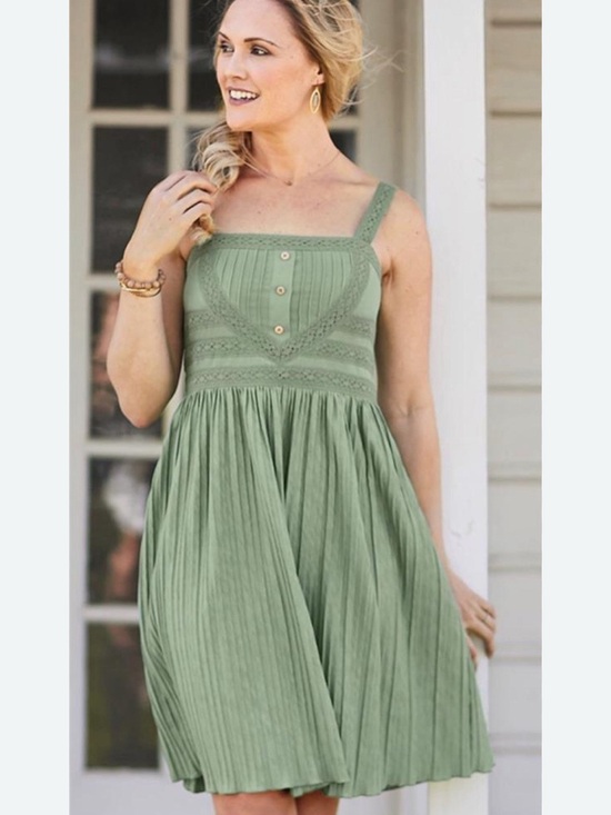 Matilda Jane Dresses & Skirts - Matilda Jane Dresses w/ Joanna Gaines Green Grass Roots Sundress Cotton Medium